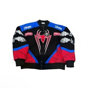 Men’s Civil Regime x Spider-man collab Heavyweight Varsity Jacket